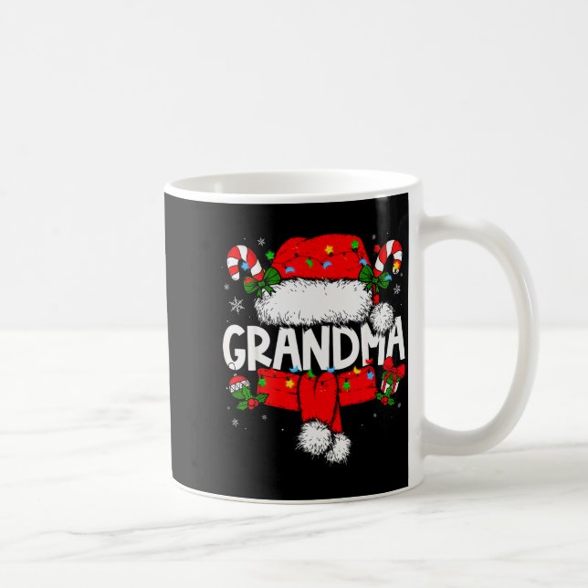 Taza De Café Grandma Christmas Pajama Santa Claus Family Matchi (Derecha)