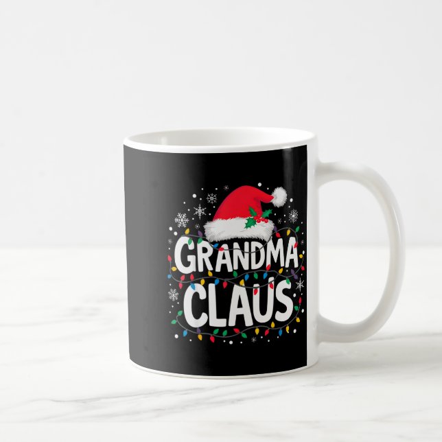 Taza De Café Grandma Claus Christmas Lights Santa Family Matchi (Derecha)