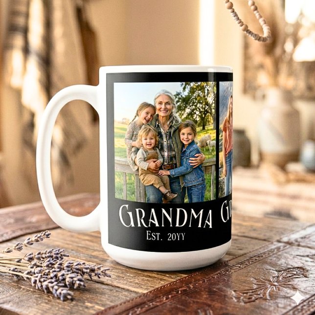 Taza De Café Grandma Est. Established Year Custom Name 3 Photo  (Subido por el creador)