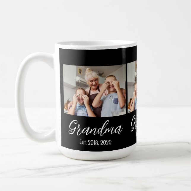 Taza De Café Grandma Est. White script 3 photo (Izquierda)