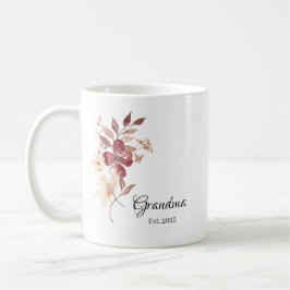 Taza De Café Grandma Est. Year – New Grandma Announcement