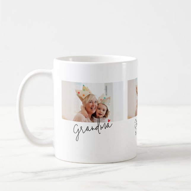 Taza De Café Grandma Established Script Photo (Izquierda)