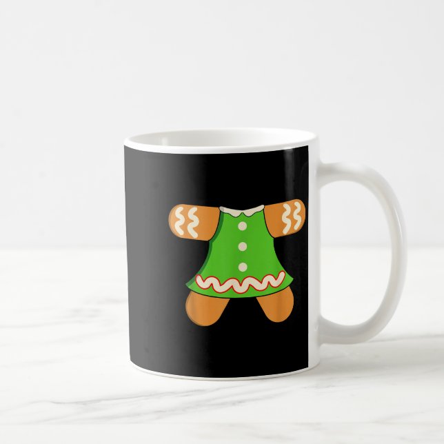 Taza De Café Grandma Gingerbread Man Costume Matching Christmas (Derecha)