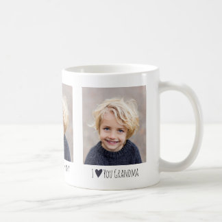 Taza De Café Grandma I love You 3 Photo Elegant Simple