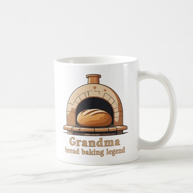 Taza De Café Grandma is a bread baking legend (Derecha)