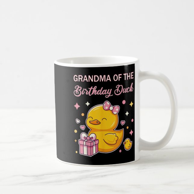 Taza De Café Grandma Of The Birthday Duck Christmas Anime Party (Derecha)