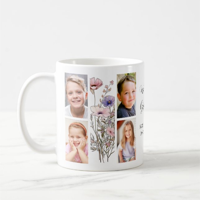 Taza De Café Grandma Photo Collage  (Izquierda)