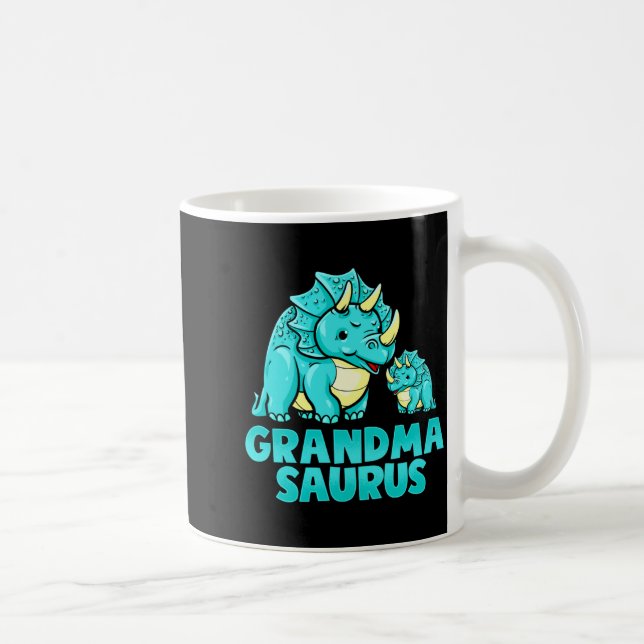 Taza De Café Grandma Saurus Funny Grandmasaurus Dinosaur  (Derecha)