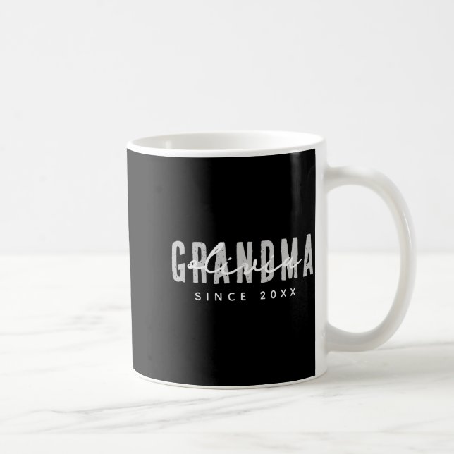 Taza De Café Grandma Since 20xx Modern Simple Preppy  (Derecha)