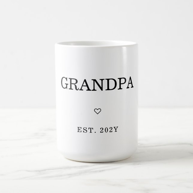Taza De Café GrandPA Est, Minimalista Primera Vez. (Centro)