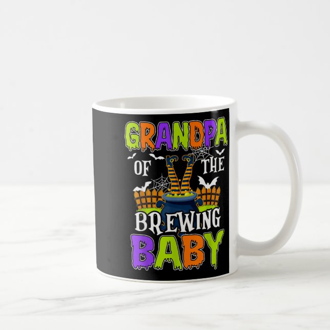 Taza De Café Grandpa Of The Brewing Baby Halloween Witch Baby F (Derecha)