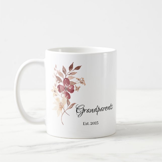 Taza De Café Grandparents Est. Year  (Izquierda)