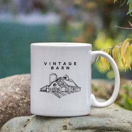 Taza De Café Granero Antiguo | Estilo Campestre Rústico de Casa
