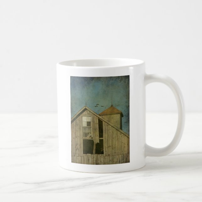 Taza De Café Granero de Iowa Rural 5 (Derecha)