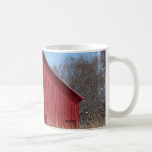 Taza De Café Granero rojo