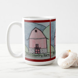 Taza De Café Granero Rojo Campestre