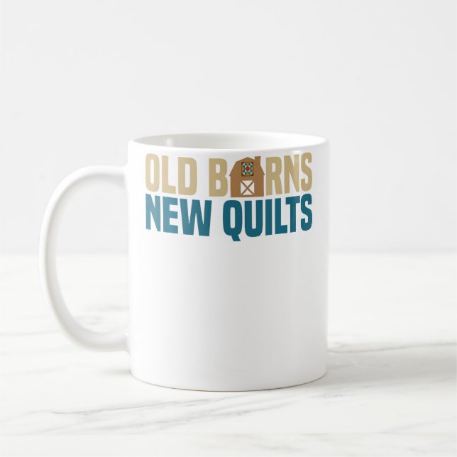 Taza De Café Graneros Antiguos Nuevas Colchas  Artes de Colchad (Izquierda)