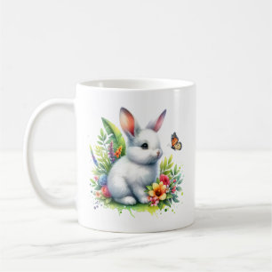 Taza De Café Granja de animales conejos bebé Sublimación Clipar