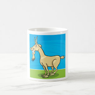 Taza De Café Granja de Animales de Dibujos Animados Cabra Sonri