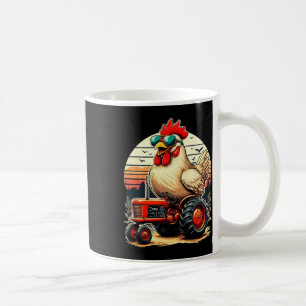 Taza De Café Granja de Animales de Pollo Sungles Divertido para