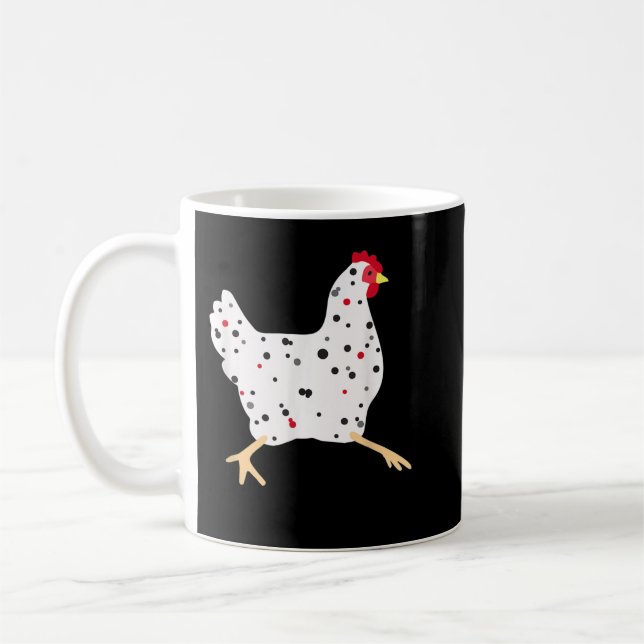 Taza De Café Granja De Camisas De Pollo 4 De Julio Hens Rooster (Izquierda)