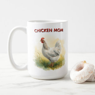Taza De Café Granja de la divertida mamá gallina