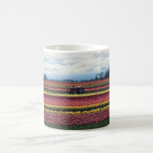 Taza De Café Granja de tulipanes de zapatos de madera, Woodburn