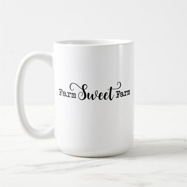 Taza De Café Granja dulce Farm Coffee Mug (Izquierda)