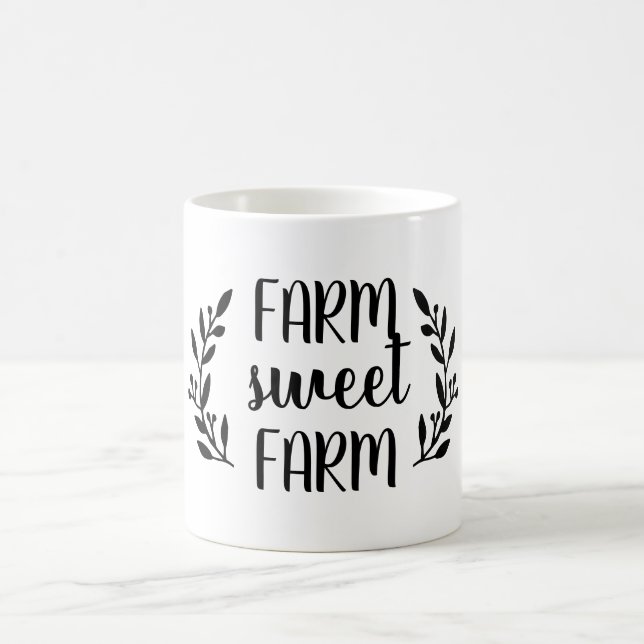 Taza De Café Granja dulce Farm Coffee Mug (Centro)