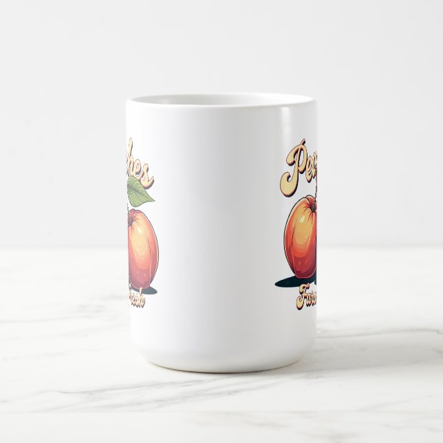 Taza De Café Granja Fresca Melocotones Café Mug (Centro)