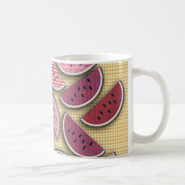 Taza De Café Granja Fresco Watermelons Pattern Art (Derecha)