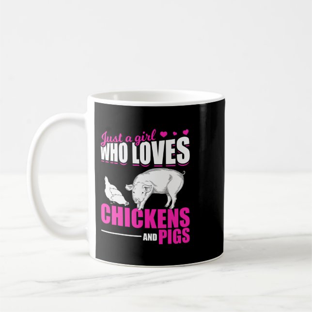 Taza De Café Granja Lover Chicas Agricultoras Mujeres Cultivand (Izquierda)