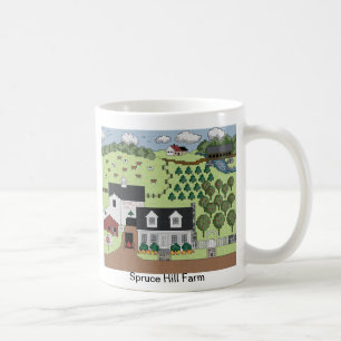 Taza De Café Granja Spruce de la colina