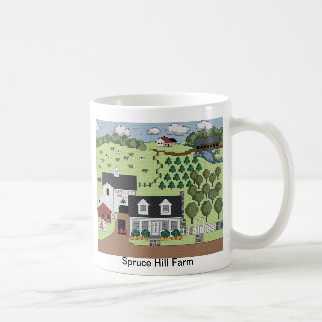 Taza De Café Granja Spruce de la colina (Derecha)