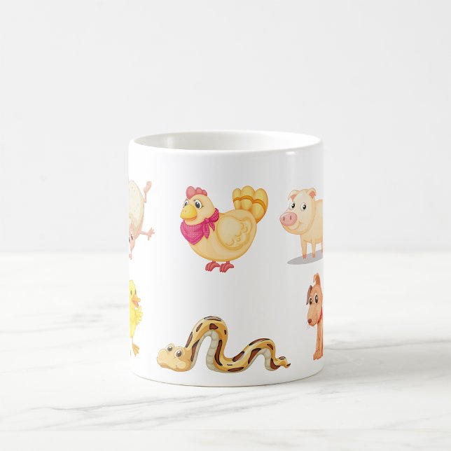 Taza De Café Granja y animales Mascotas (Subido por el creador)