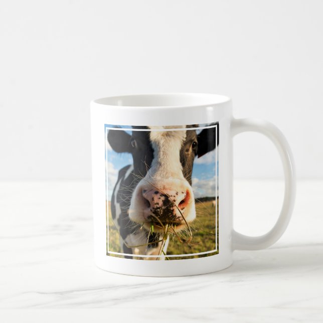 Taza De Café Granjas | Mascado de vacas de Holstein (Derecha)