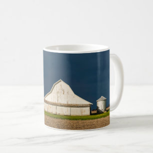 Taza De Café Granjas   Pabellón Blanco y Silo