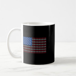 Taza De Café Granjero Patriótico 4 De Julio Bandera Americana U