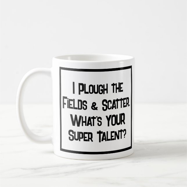 Taza De Café Granjero Súper Talento. Coffee Mug (Izquierda)