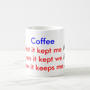 Taza De Café grano de café, vivo despierto de la alarma