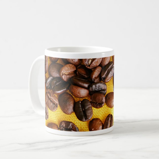 Taza De Café Granos de Café (Anverso izquierdo)