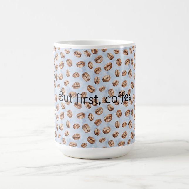 Taza De Café Granos de café azules (Centro)