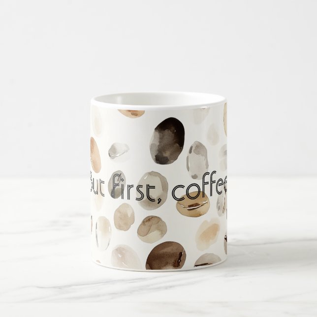 Taza De Café Granos de Café con Crema (Centro)