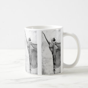 Taza De Café Graphite Ballerina Dancer Ballet