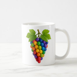 Taza De Café grappe de raisin colorée