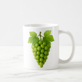 Taza De Café Grappe de raisin vert naturel