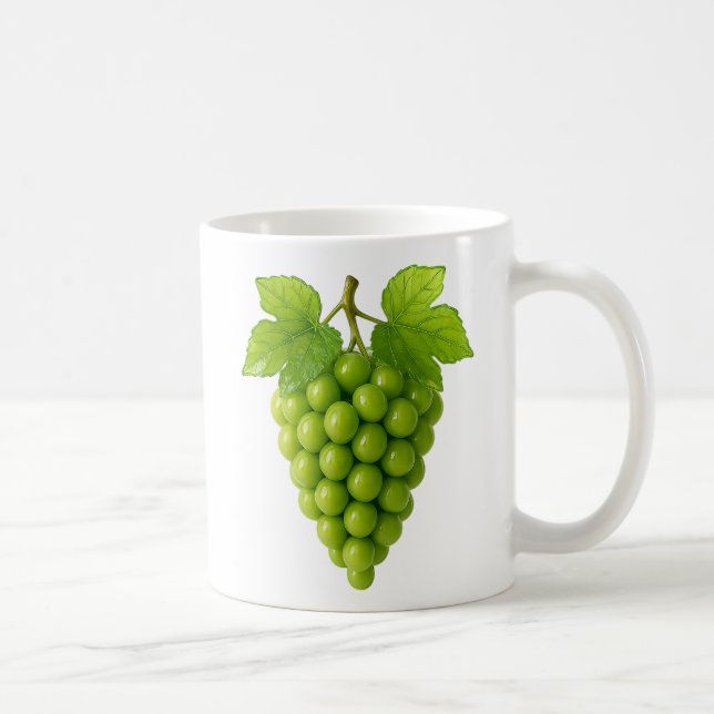 Taza De Café Grappe de raisin vert naturel (Derecha)