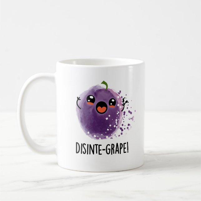 Taza De Café Grasa divertida de uva desintegradora (Izquierda)