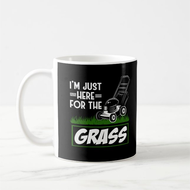 Taza De Café Grass Mowing Lawn Care Funny Lawn Mower (Izquierda)