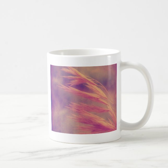 Taza De Café Grass Seed Purple Haze Digital Art (Derecha)
